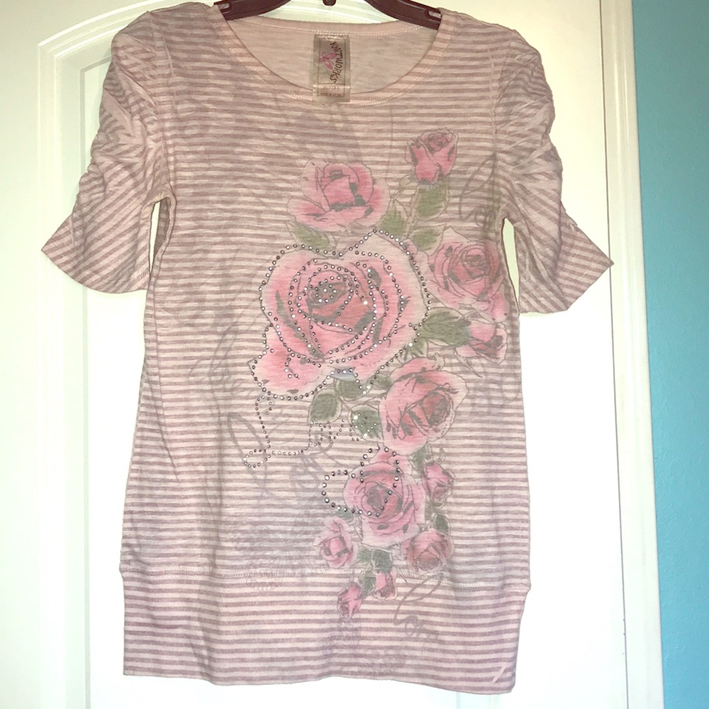 Pink Rose tee
